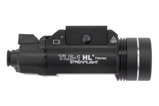 Streamlight TLR-1 HL weapon light comes black hardcoat anodized